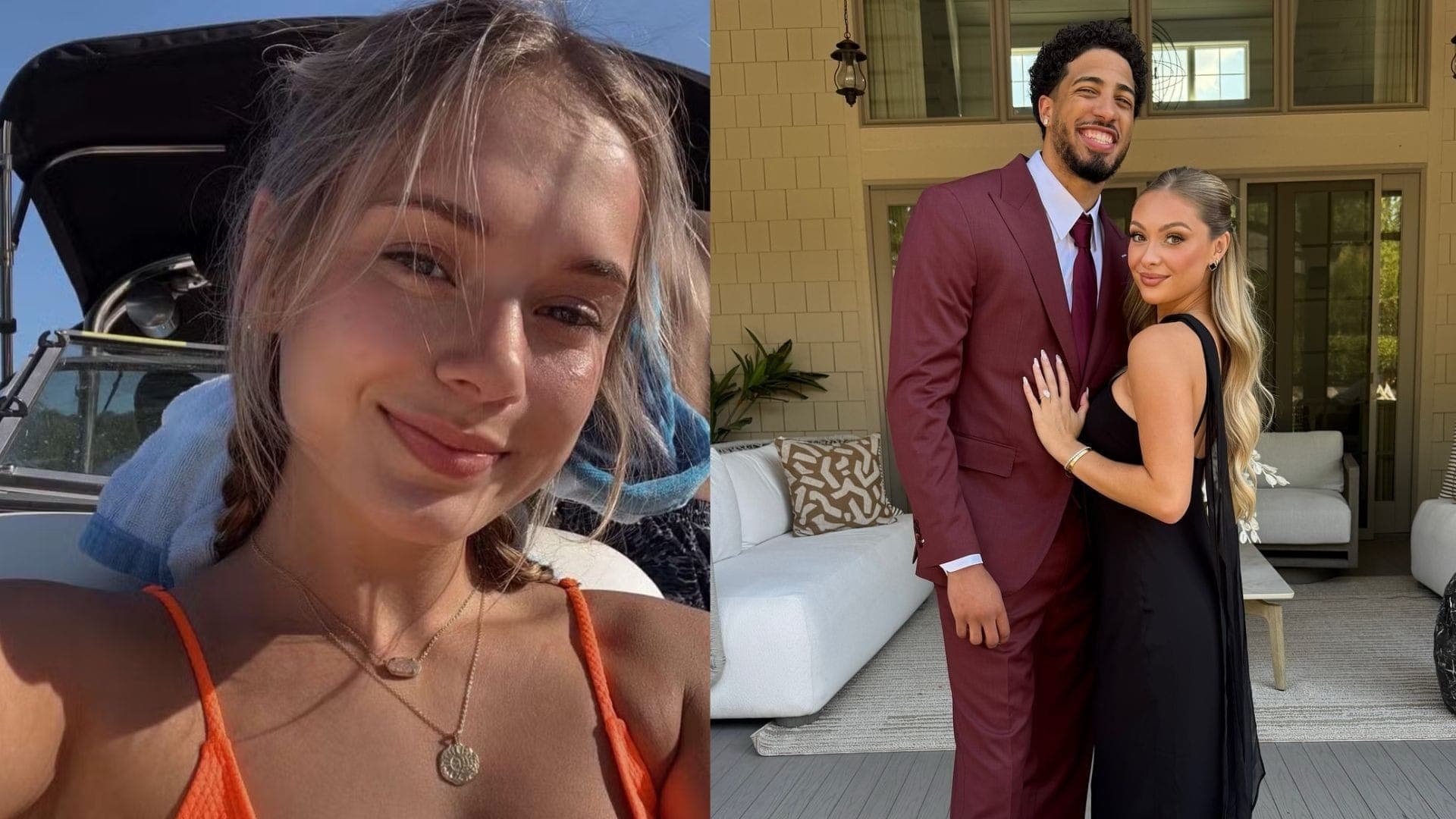 Makenzi Kern, Jade Jones e o jogador de basquete da NBA Tyrese Haliburton