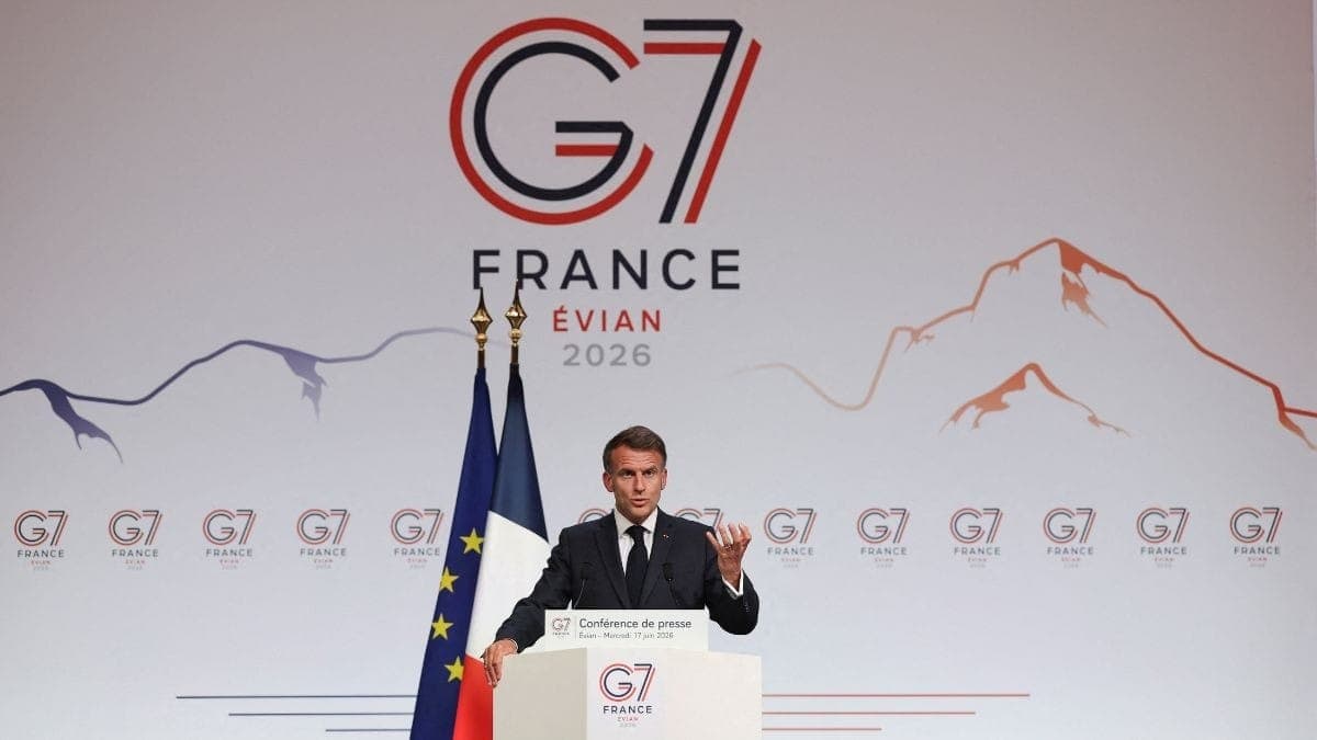 Emmanuel Macron no G7