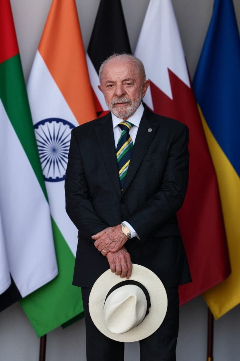 Lula durante encontro do G7