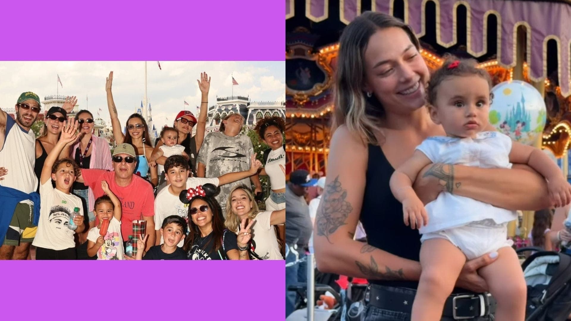 Carol Dantas e Bruna Biancardi em passeio no Magic Kingdom