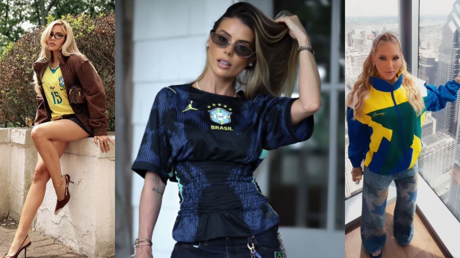 Famosas investem em looks para Brasil X Haiti