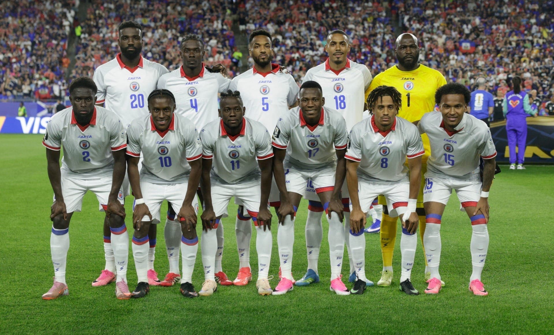 Haiti no jogo contra a Escócia
