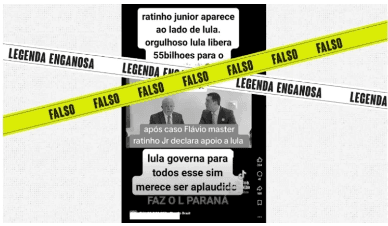 Lupa - É falso que Ratinho Jr. declarou apoio a Lula
