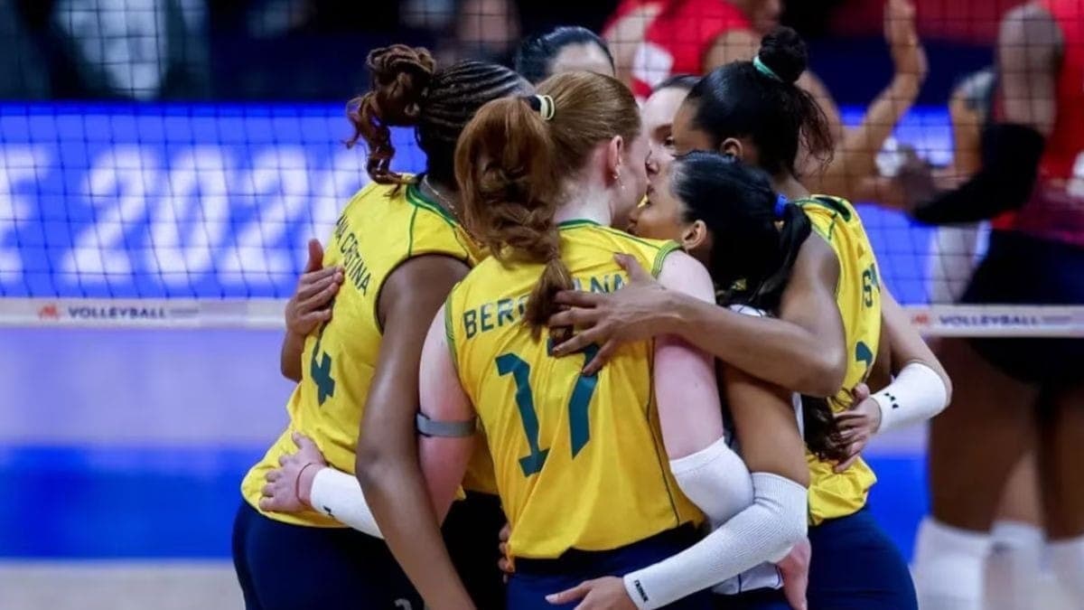 Brasil vence China por 3 sets a 1 na Liga das Nações