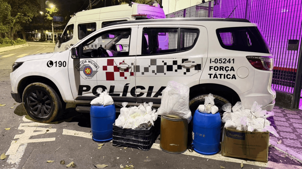Casal é preso com mais de 78 kg de cocaína escondidos em Pindamonhangaba