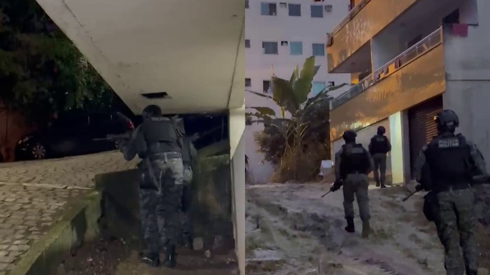 Imagens de uma operação hoje em Rio das Pedras
