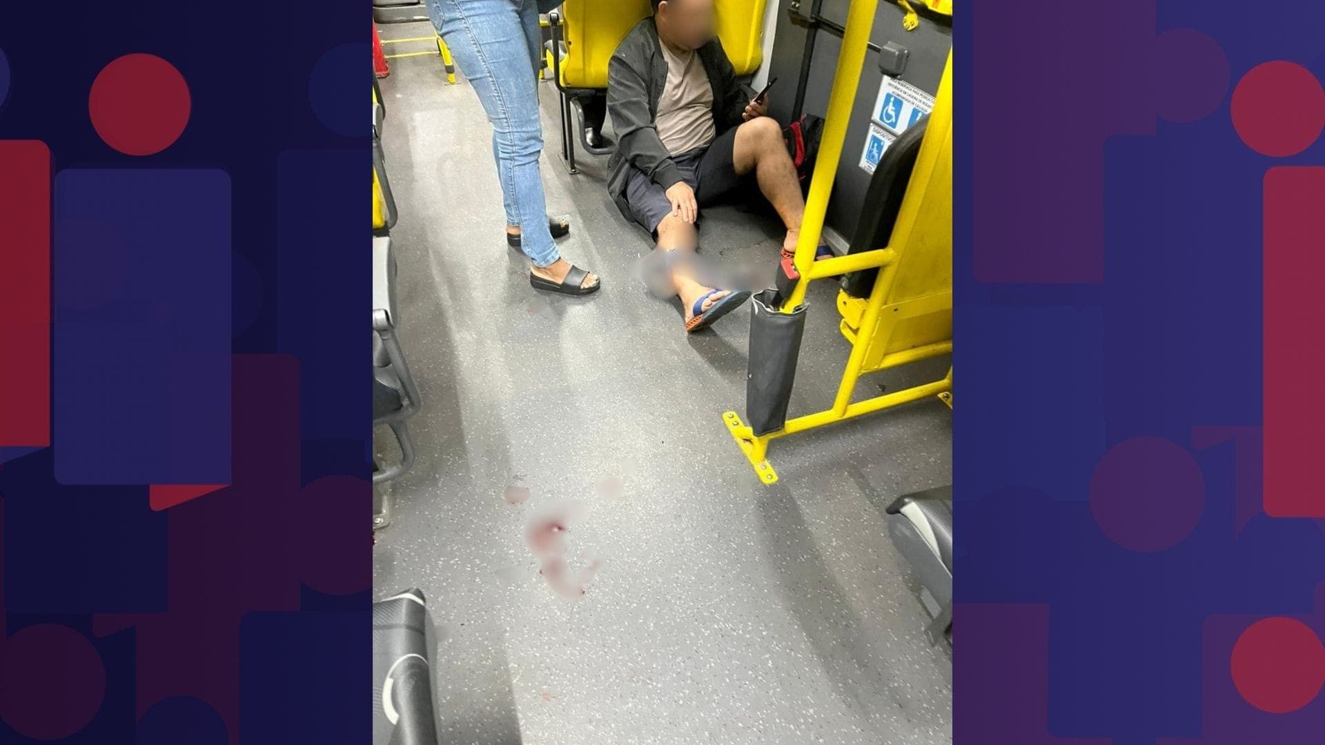 Passageiro foi baleado na perna dentro de um ônibus