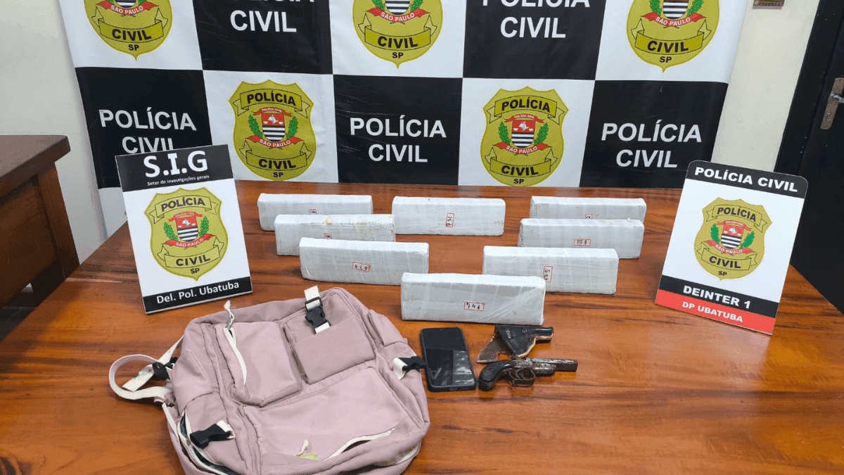 Prisão em ponto de ônibus: suspeito levava 6kg de maconha em Ubatuba