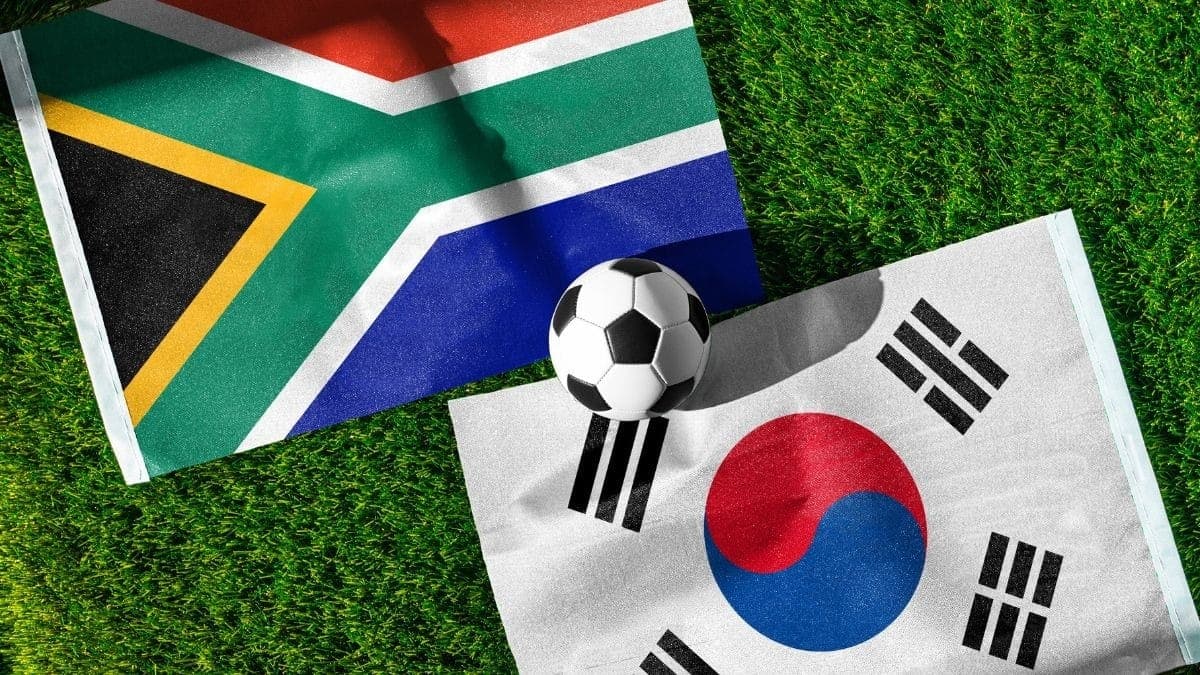 África do Sul e Coreia do Sul se enfrentam nesta quarta (24)