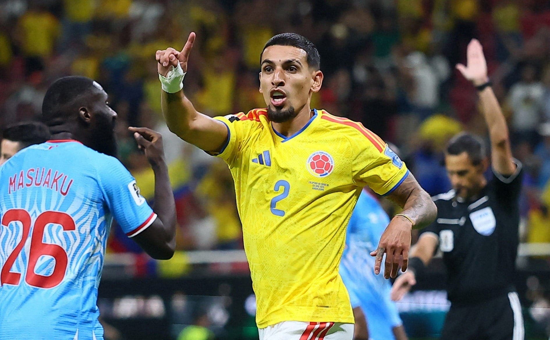 Muñoz fez o gol da Colômbia