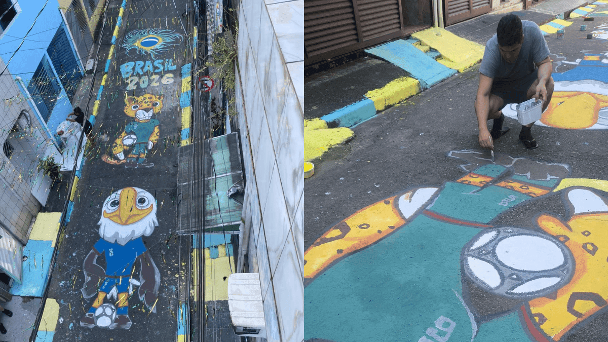 Brasileiros voltam a pesquisar sobre como pintar a rua para a Copa do Mundo
