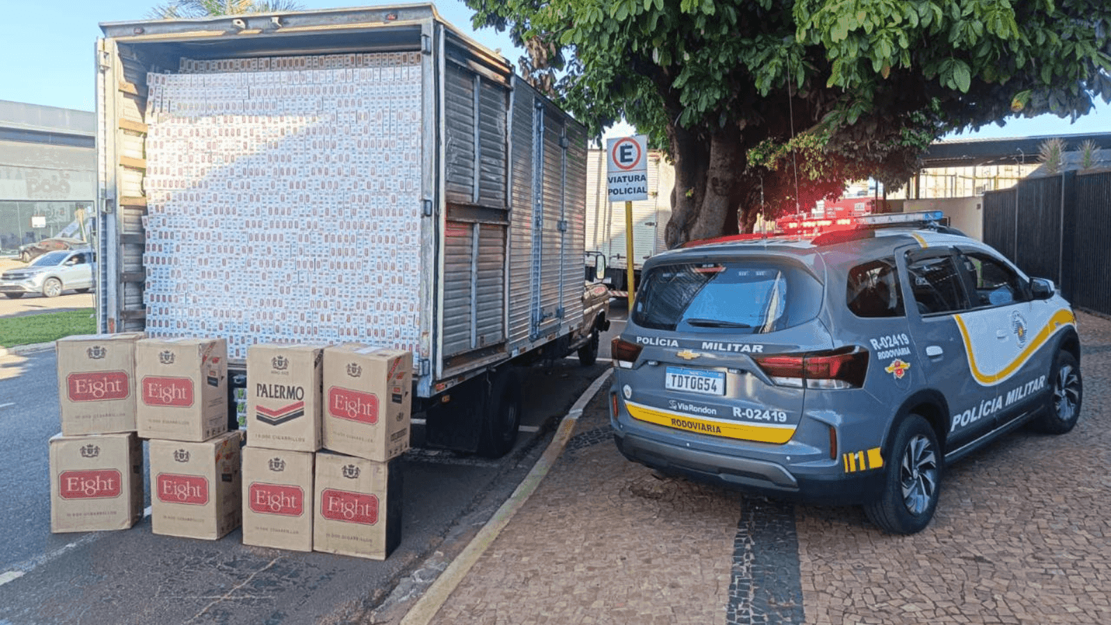 A mercadoria foi avaliada pela polícia em R$ 1,2 milhão