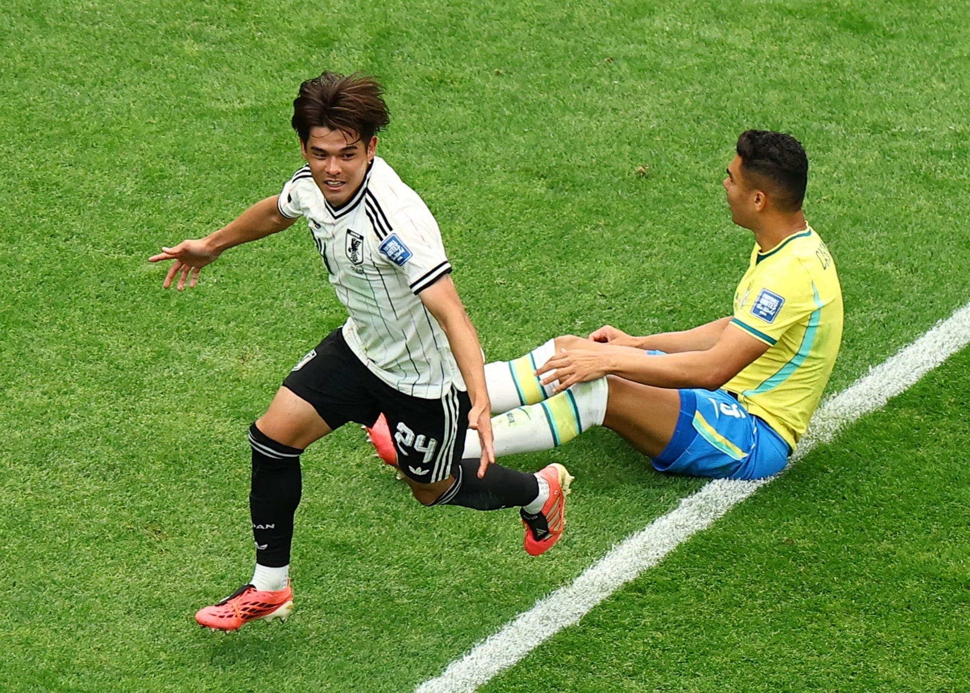 Casemiro é criticado por marcação em gol do Japão sobre Brasil