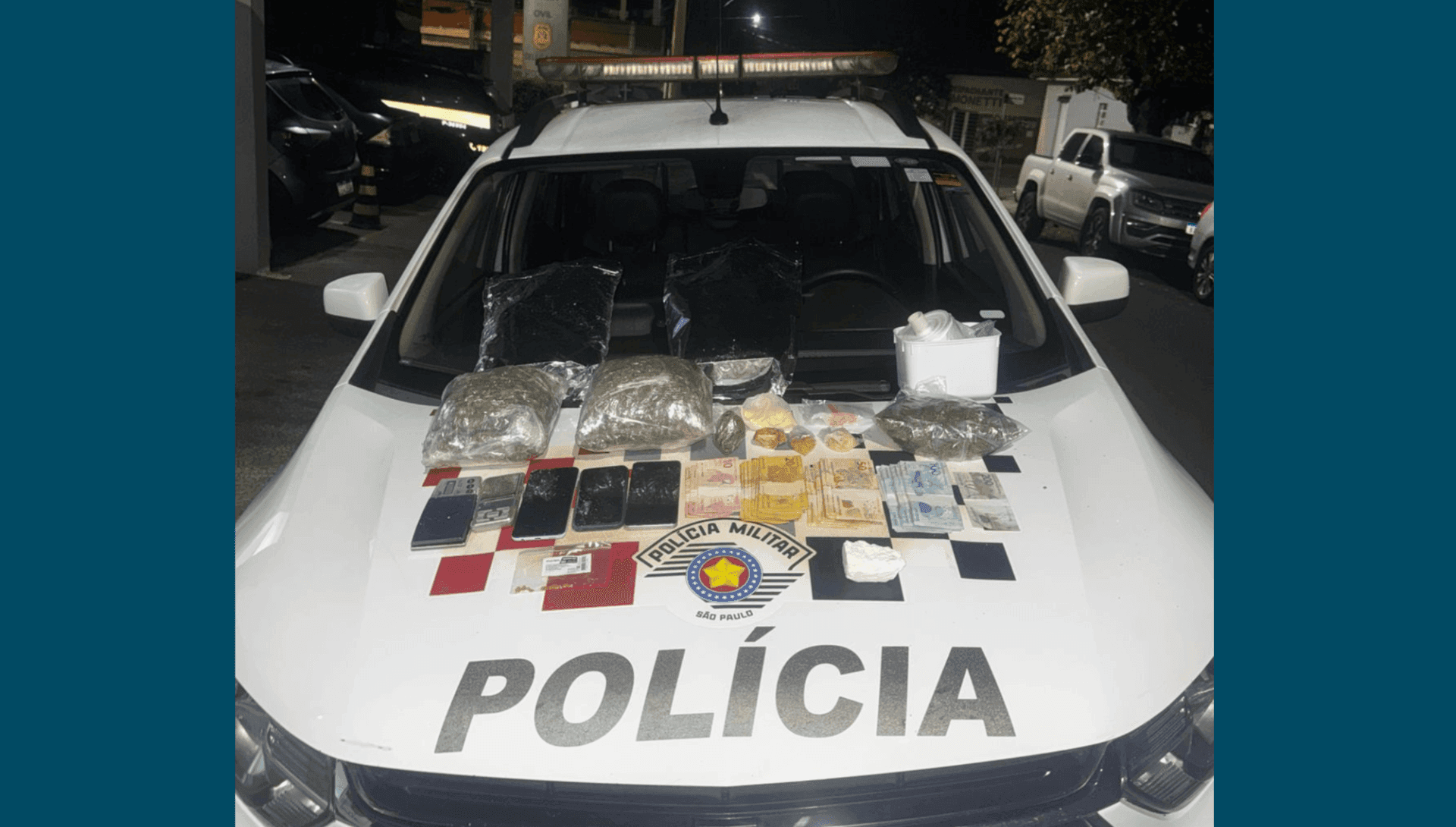 Na casa do suspeito mais drogas foram encontradas