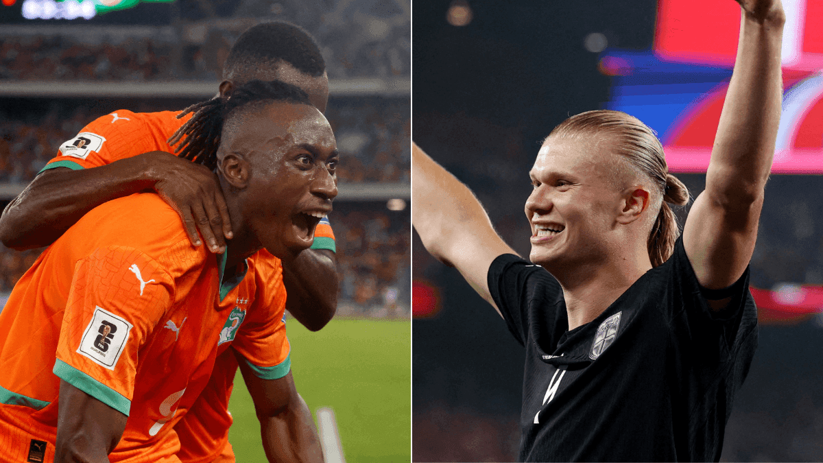 Yan Diomandé e Haaland são os maiores destaques de Costa do Marfim e Noruega