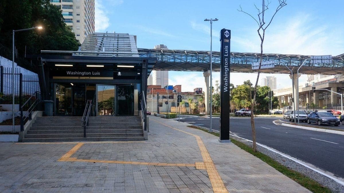 Estação Washington Luis, da Linha 17-Ouro, é inaugurada em SP