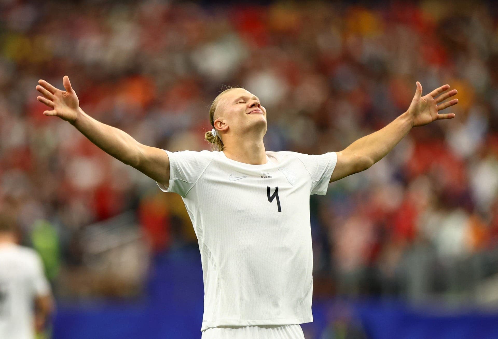 Haaland comemora gol da Noruega