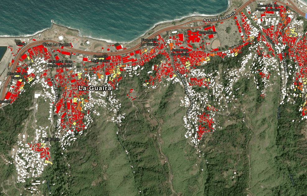 Venezuela - imagens de satélites mostram destruição no país