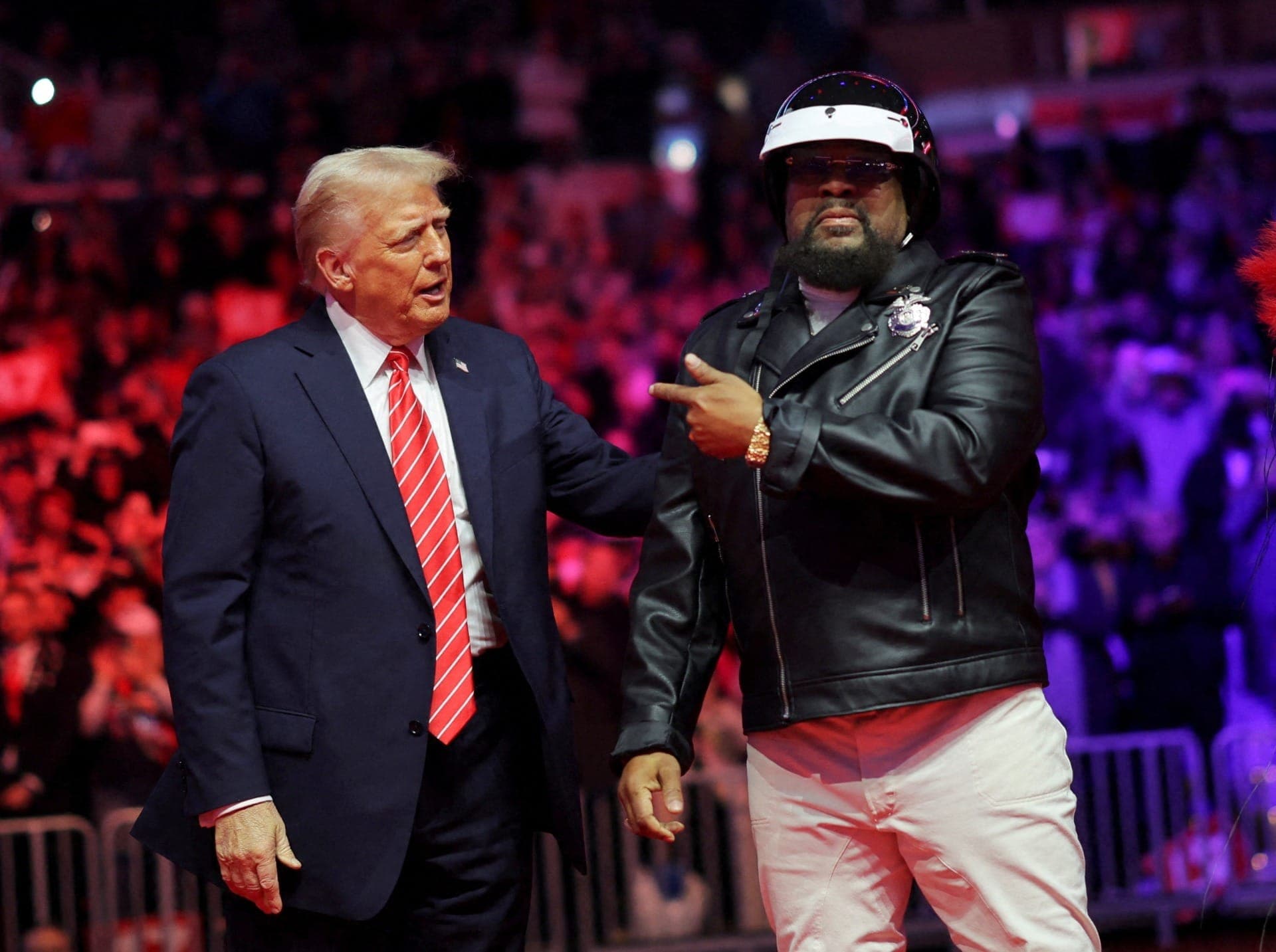 Victor Willis em evento de Donald Trump