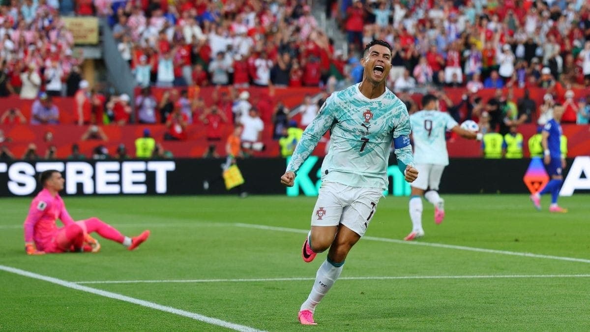Cristiano Ronaldo fez o 1º gol de Portugal