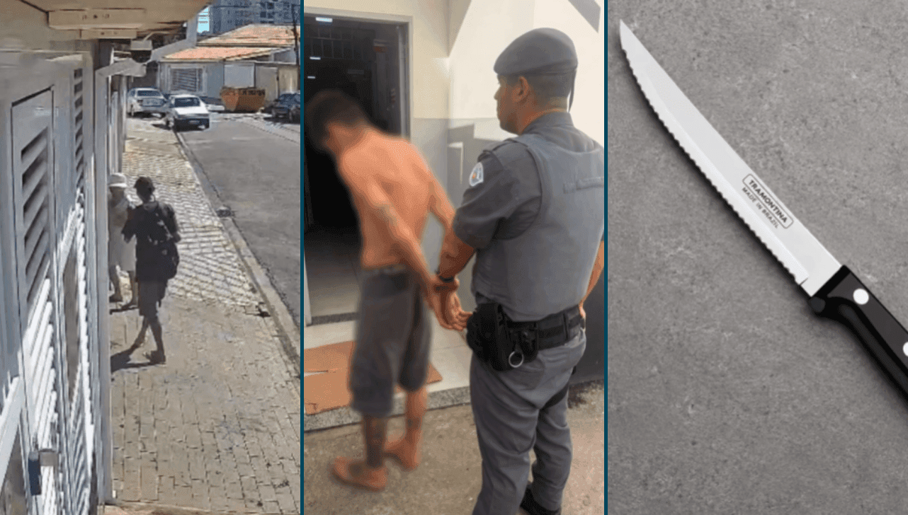 Homem foi detido pela Polícia Militar após negociação