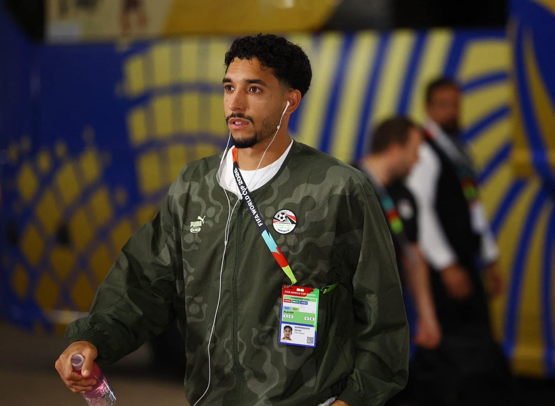 Marmoush chega no estádio para jogo Egito x Austrália pela segunda fase da Copa do Mundo