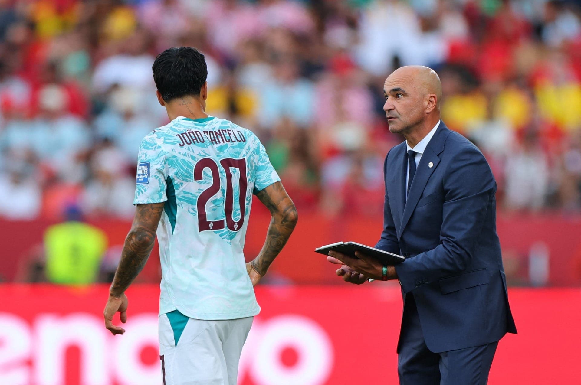 Roberto Martínez, técnico de Portugal, projetou o confronto contra a Espanha