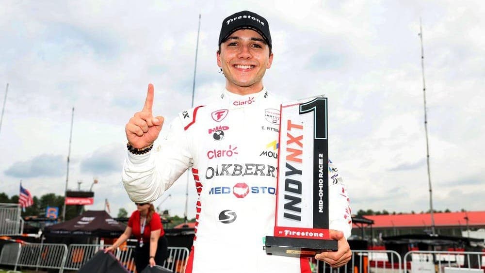 Enzo Fittipaldi vence corrida 2 em Mid-Ohio e assume liderança da Indy NXT