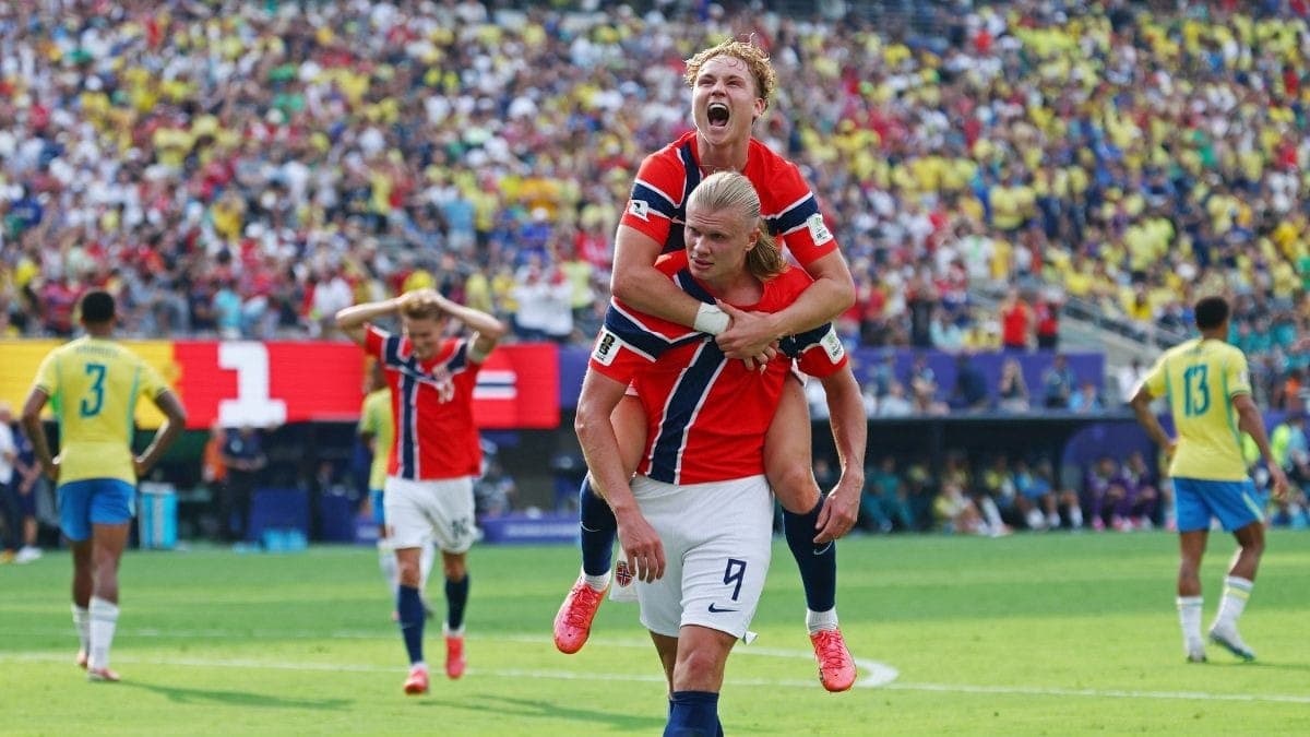 Erling Haaland e Andreas Schjelderup