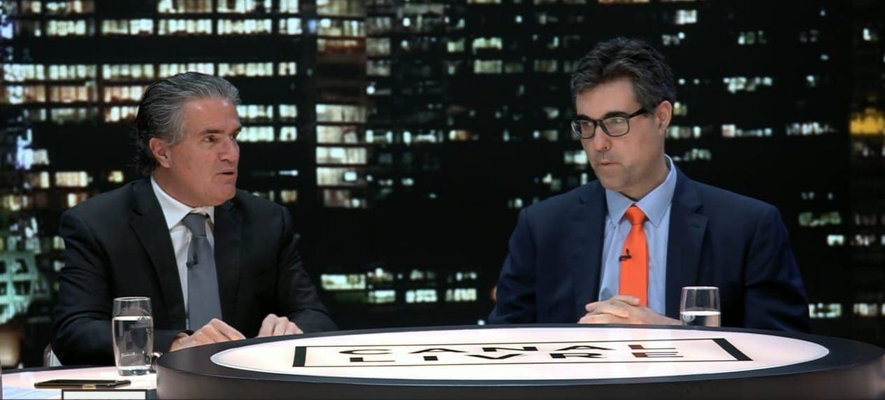 Murilo Hidalgo, diretor do Paraná Pesquisas, e Maurício Moura, fundador do Instituto Ideia