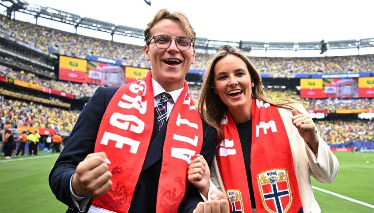 Os príncipes da Noruega, Sverre Magnus e Ingrid Alexandra, futura rainha