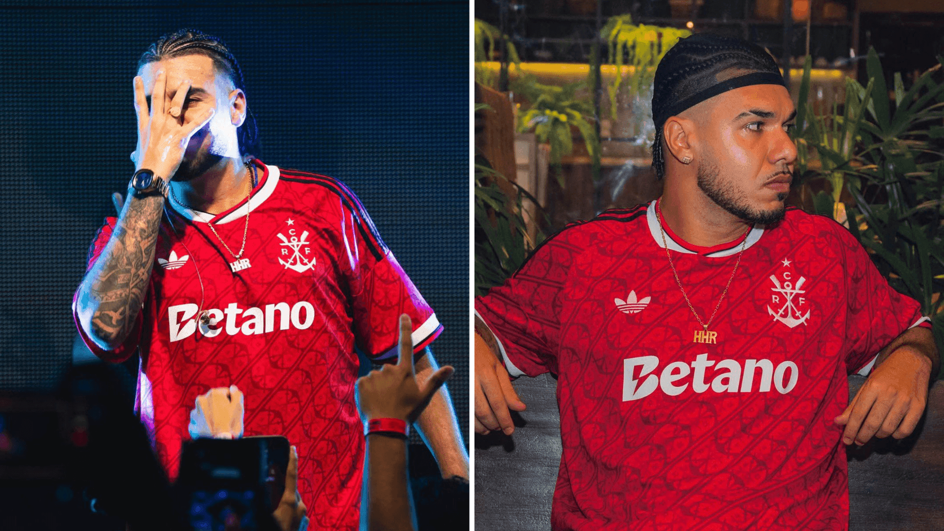 Rapper usa novo terceiro uniforme do Flamengo antes do lançamento