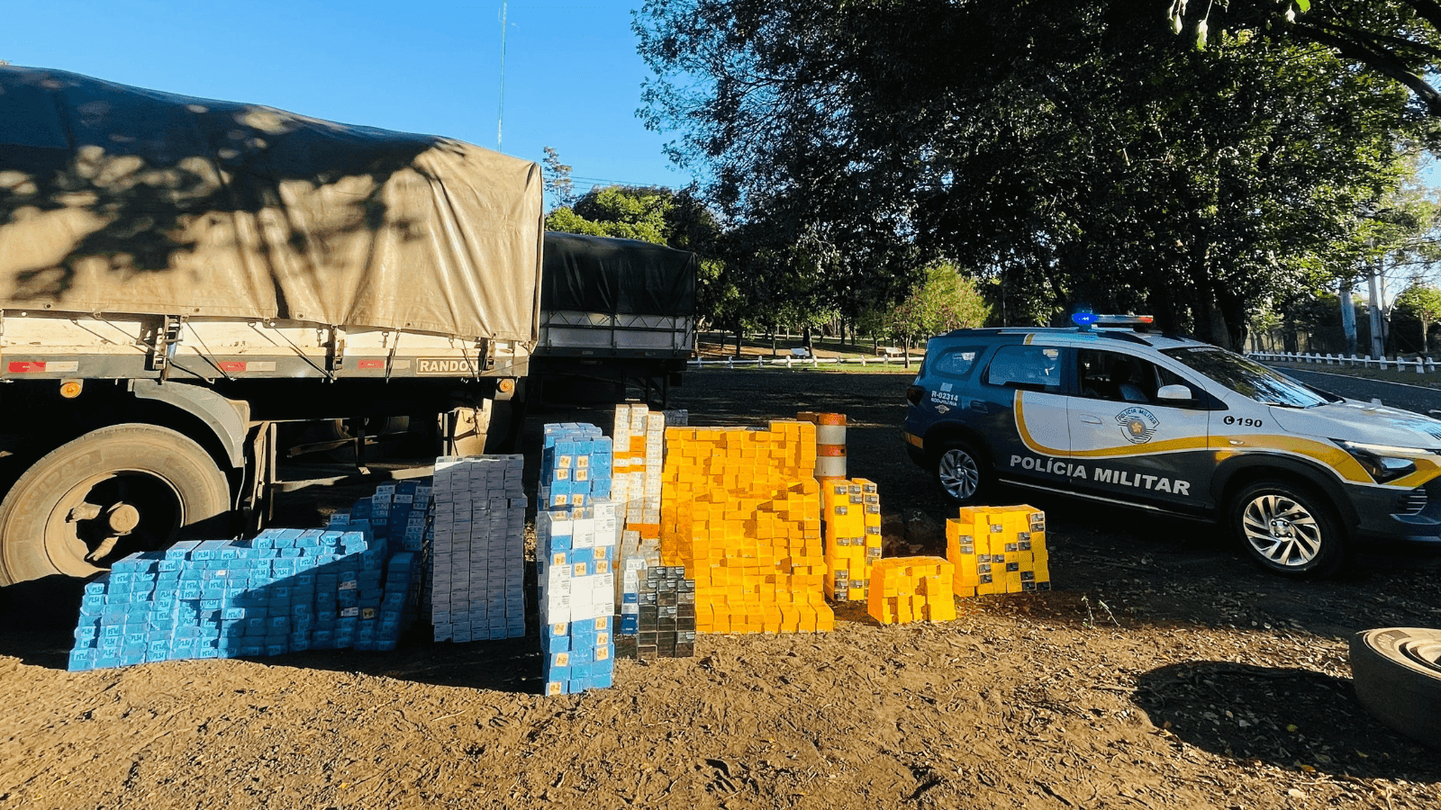 A abordagem foi na rodovia de acesso a Palmital