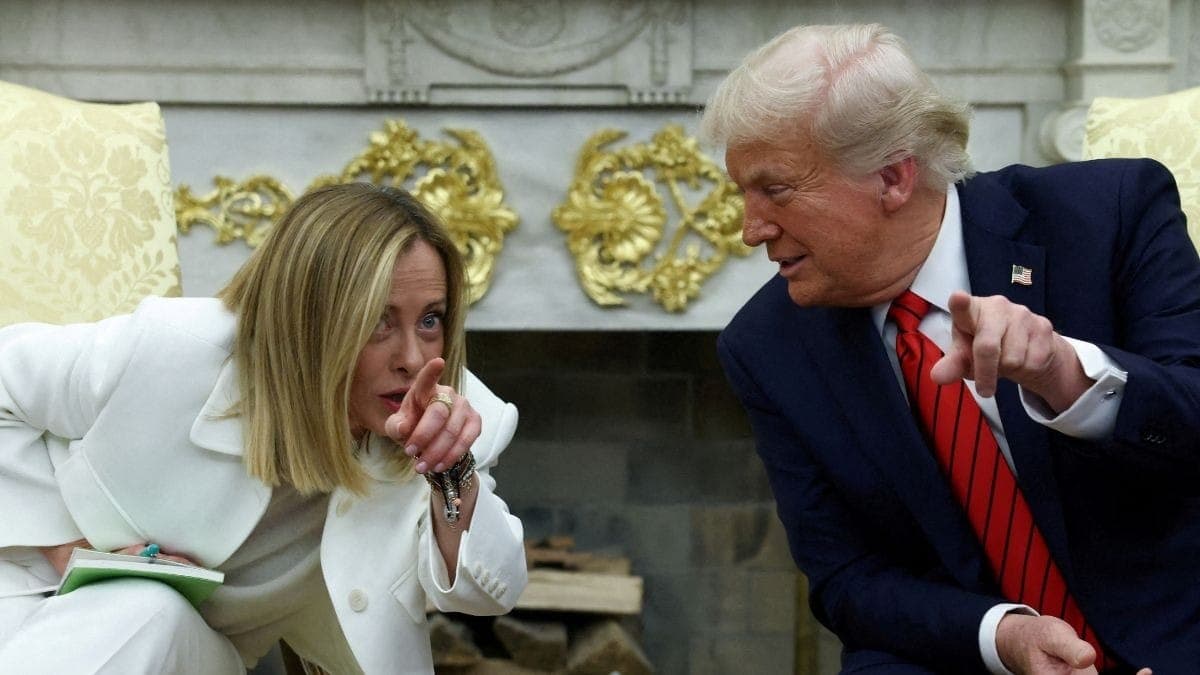Giorgia Meloni e Donald Trump