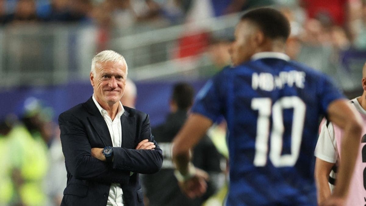 Deschamps e Mbappé