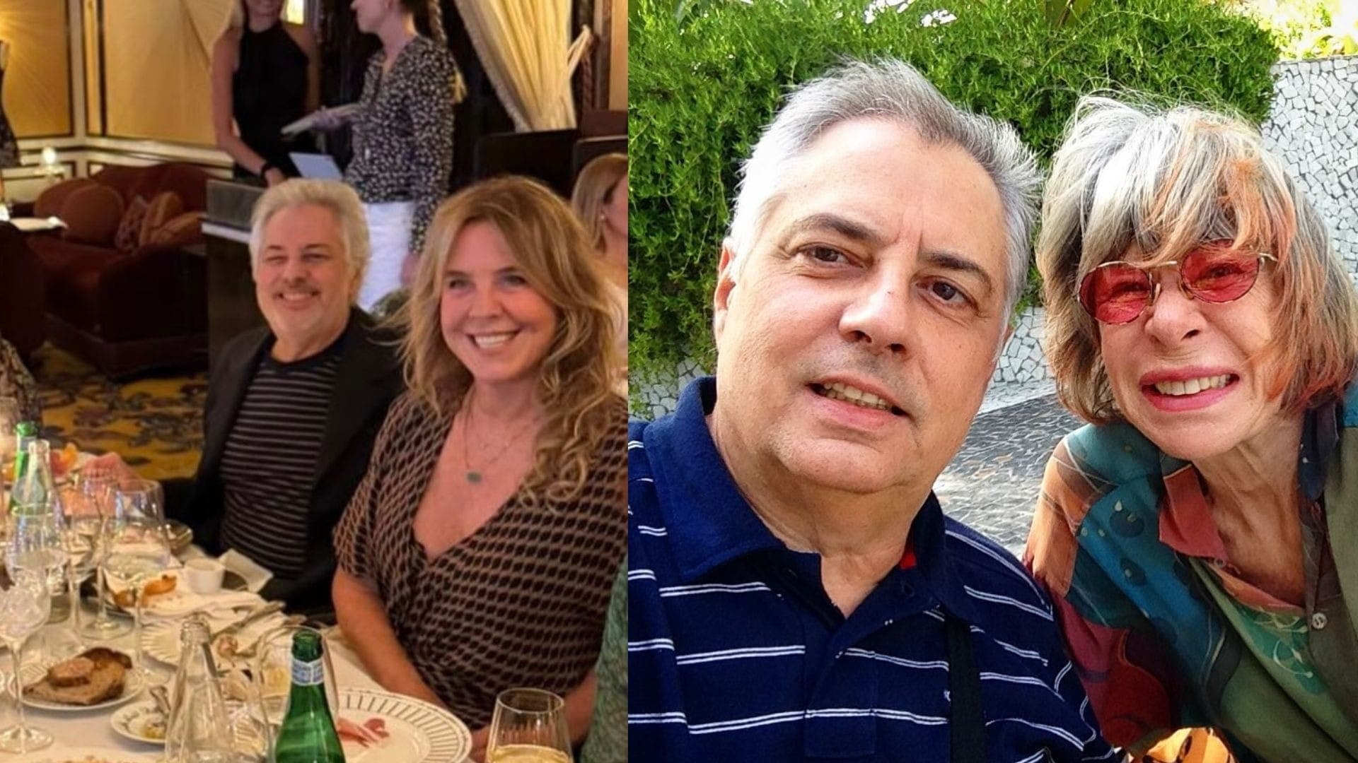 Roberto de Carvalho ao lado de Lilibeth Monteiro e Rita Lee