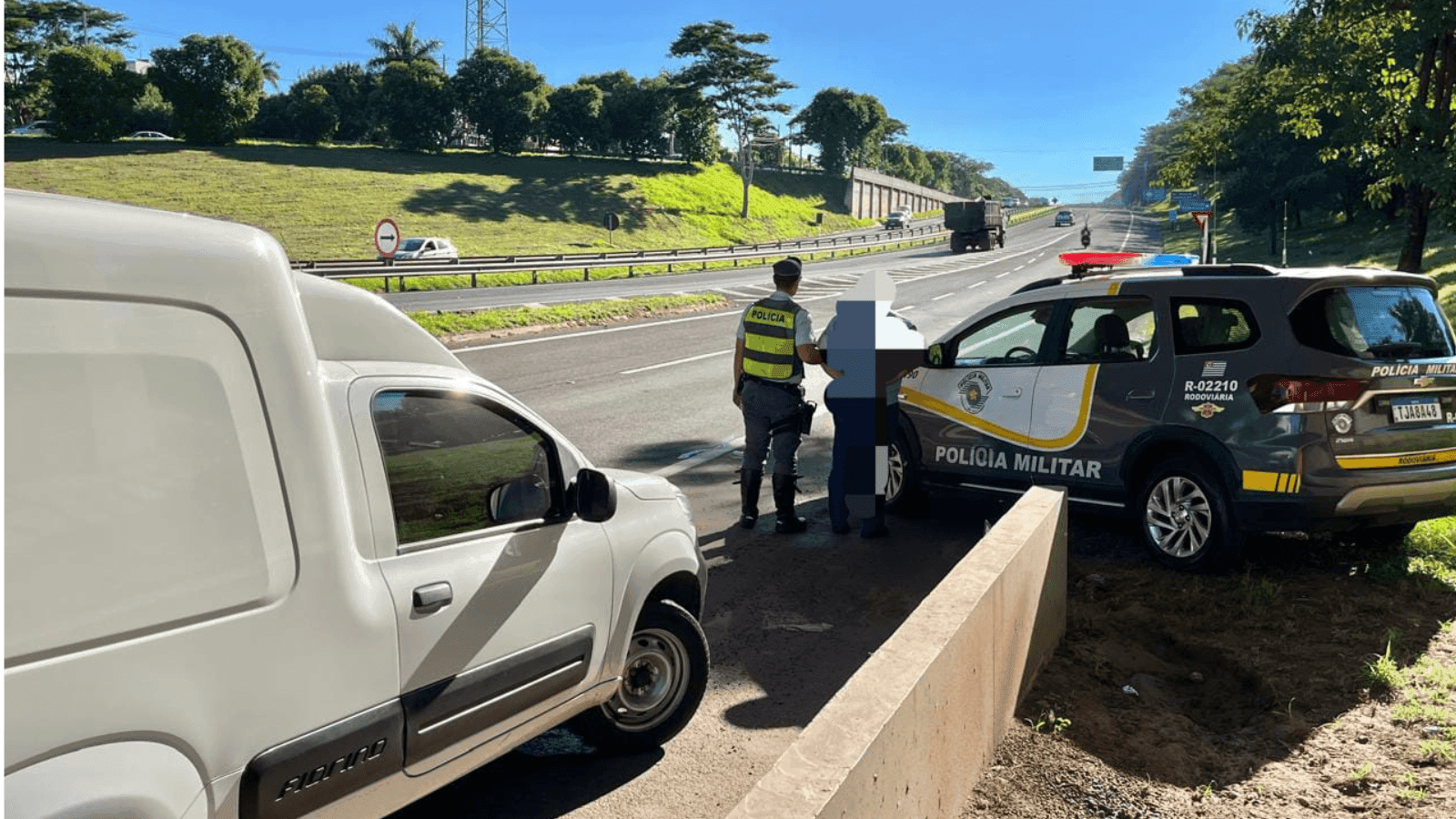 A abordagem foi durante a Durante a Operação Impacto/9 de Julho