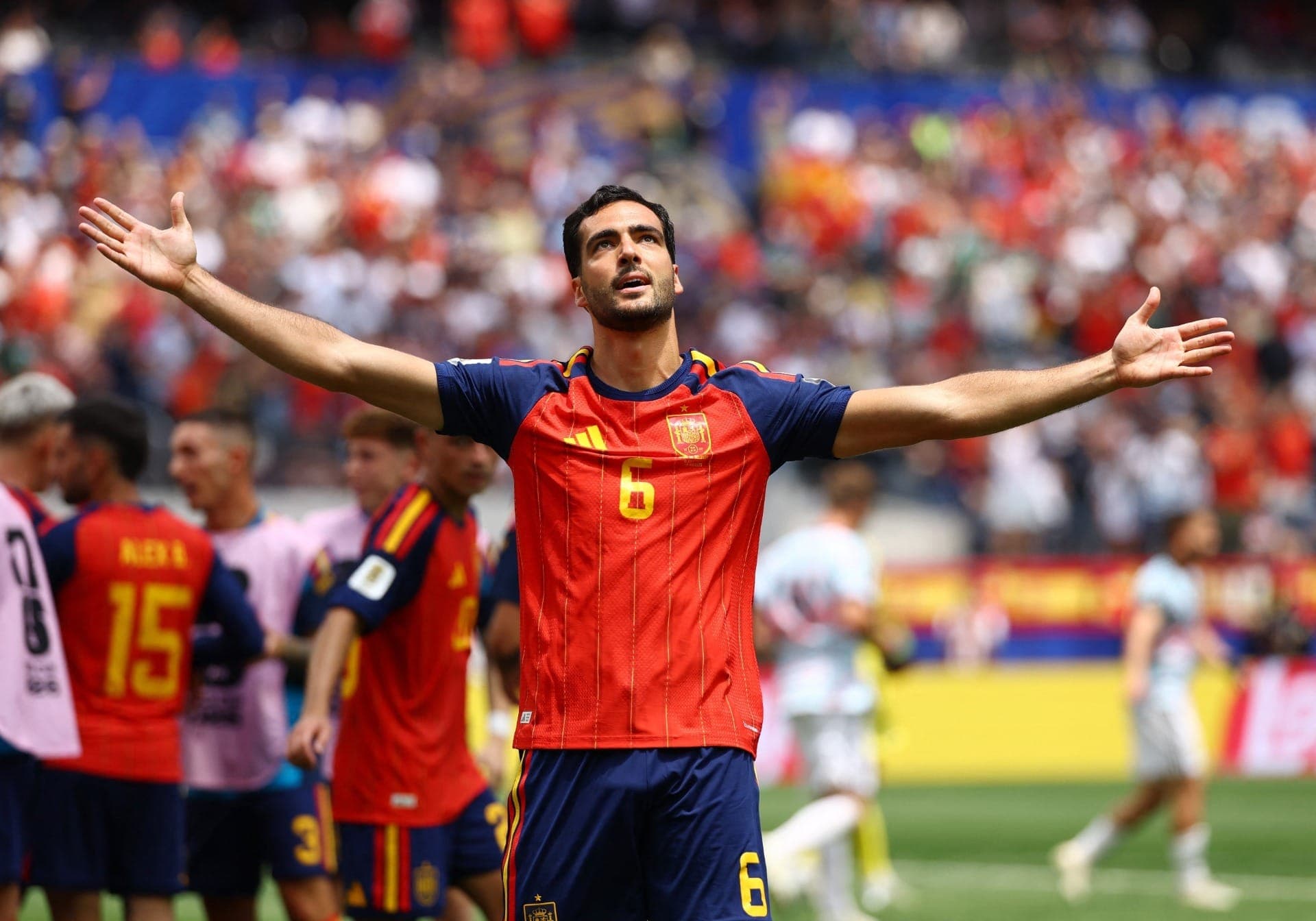 Merino marcou o gol da classificação da Espanha