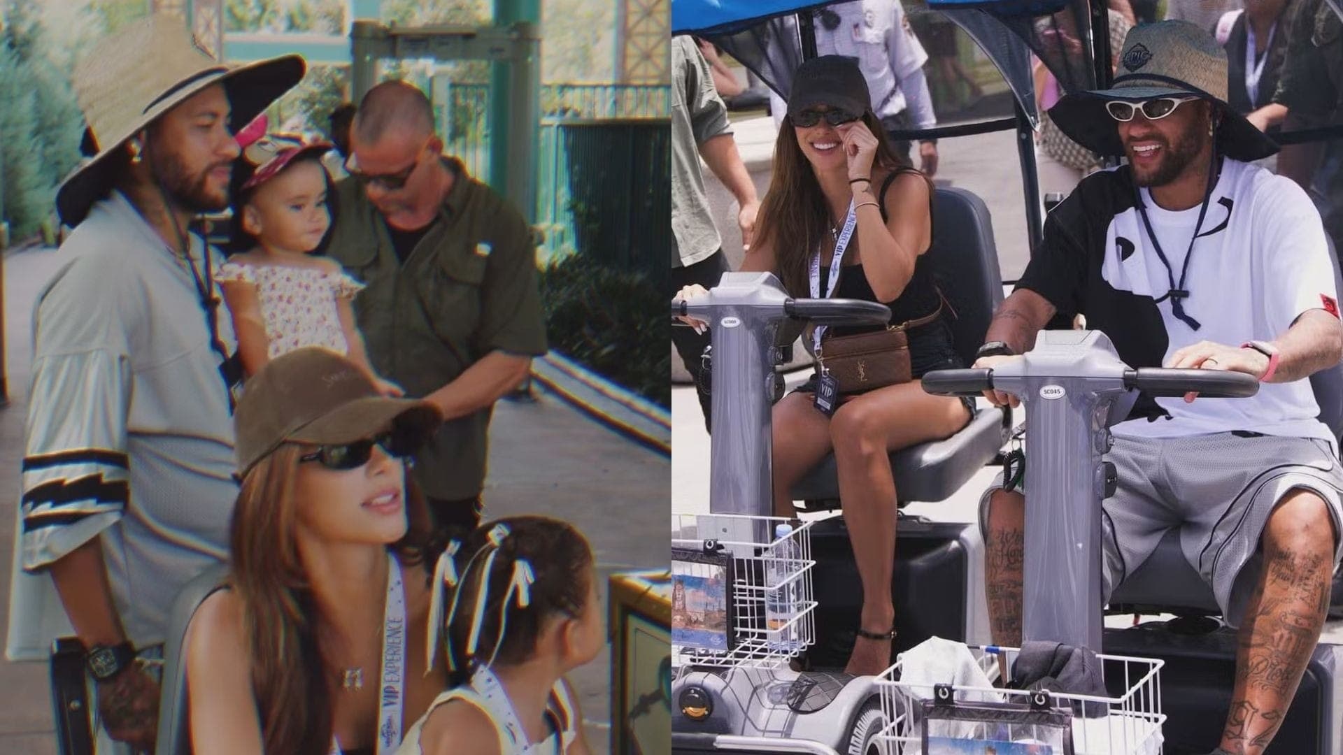 Neymar Jr. com Bruna Biancardi e família