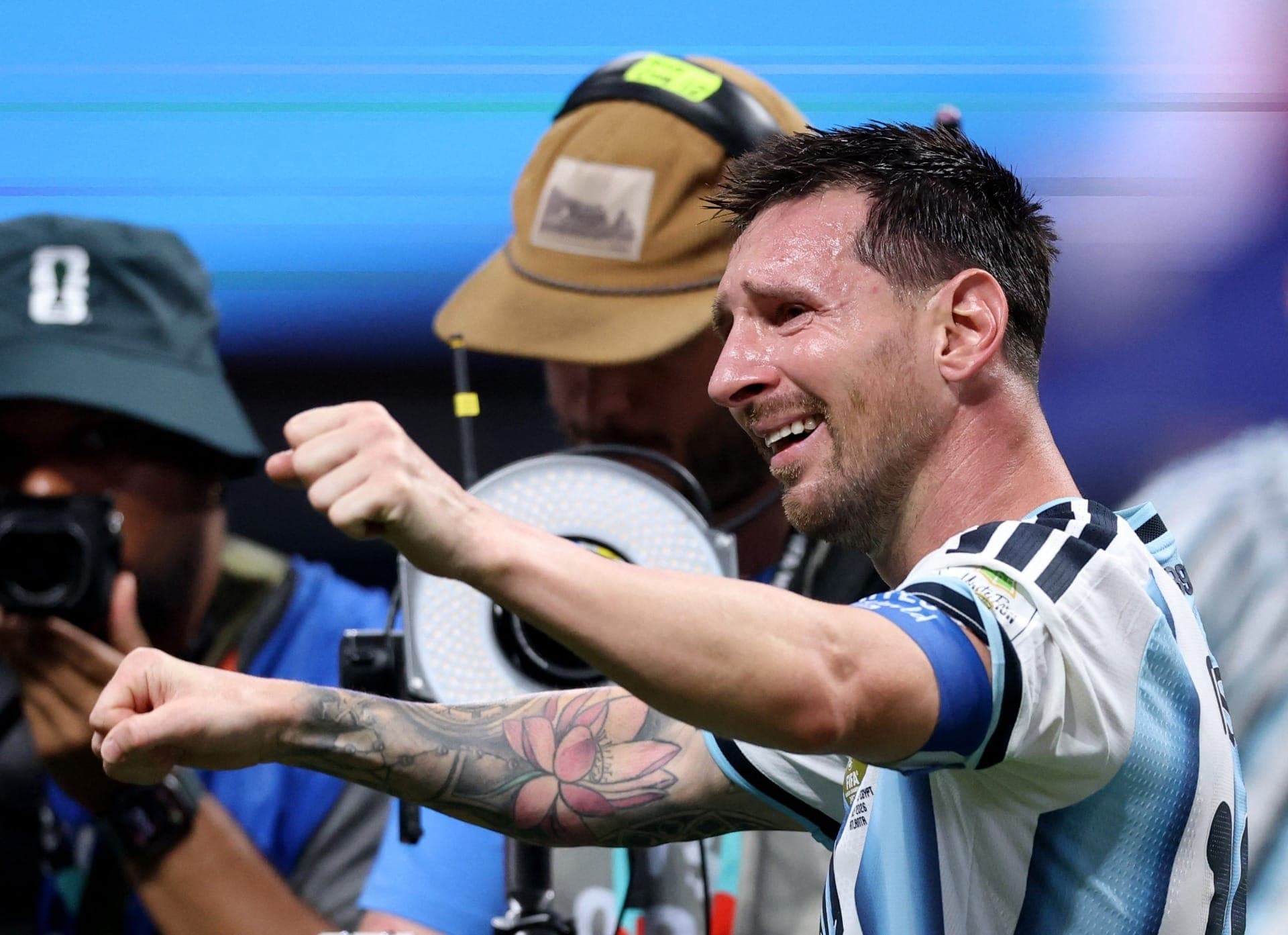 O craque Lionel Messi durante a partida contra o Egito