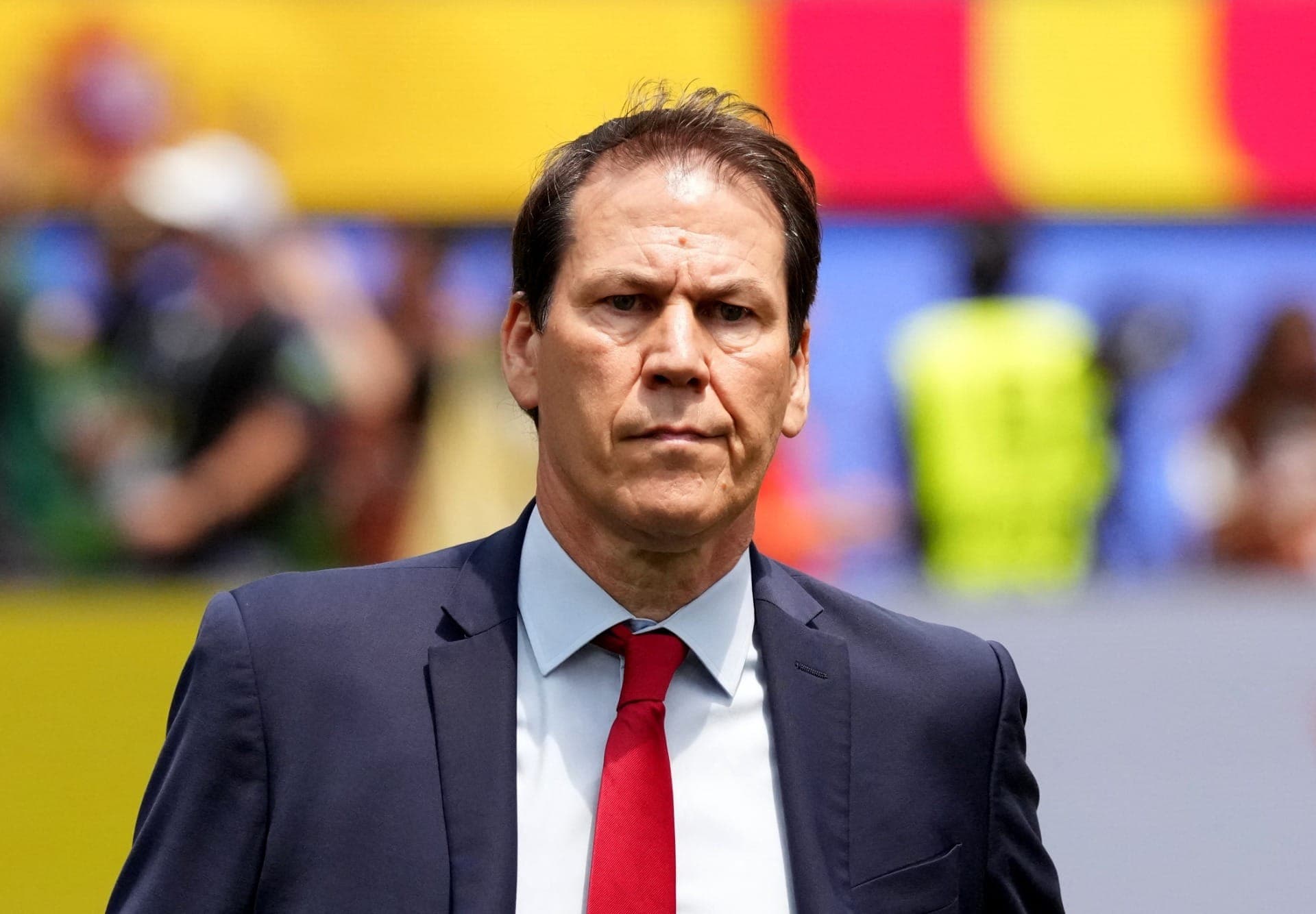 Rudi Garcia, técnico da Bélgica, explicou a substituição de Courtois contra Espanha