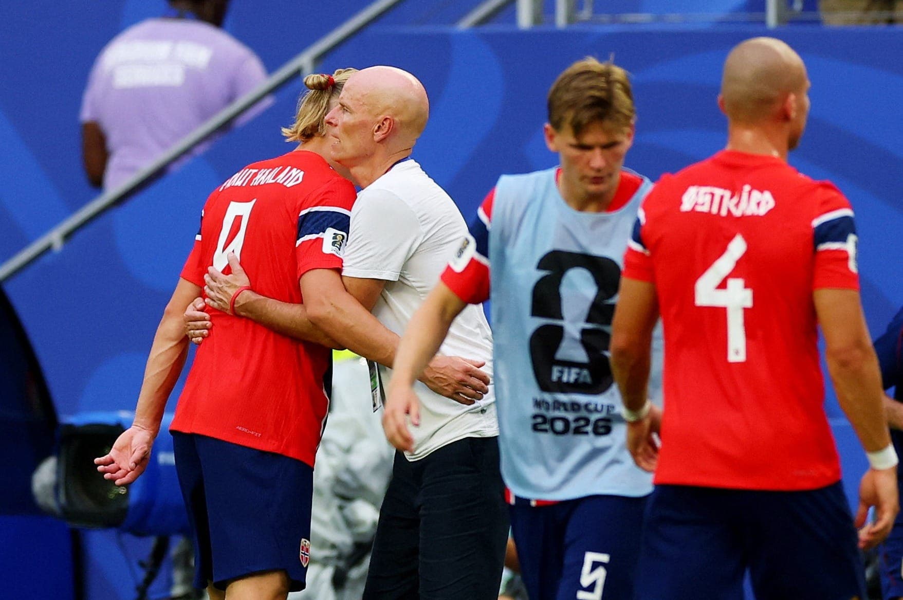 Haaland é substituído na prorrogação contra a Inglaterra