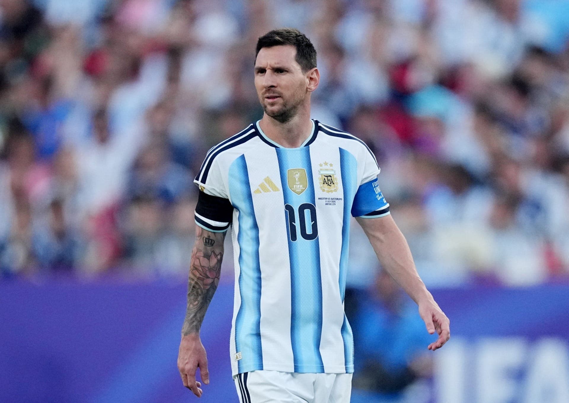 Messi no jogo diante da Suíca pela Copa do Mundo