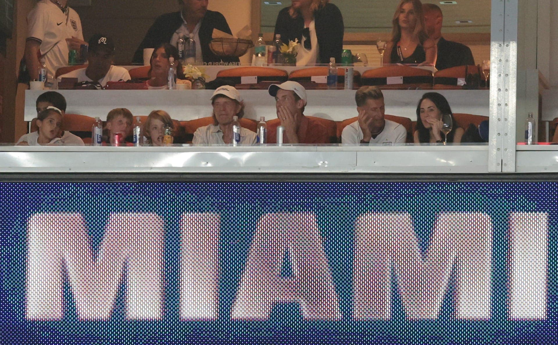 Mick Jagger no confronto entre Inglaterra e Noruega