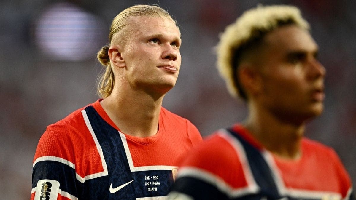 Haaland após a eliminação da Noruega