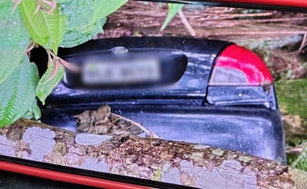 Corpo é achado em carro caído em ribanceira em São Francisco Xavier