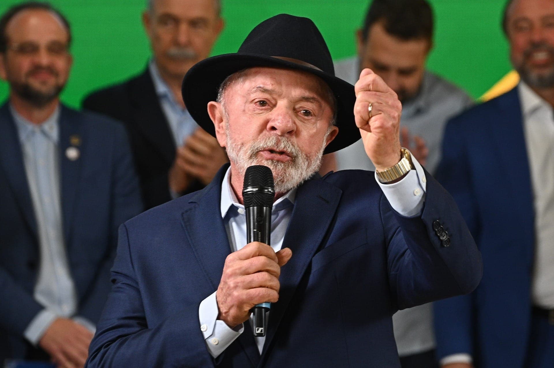 Lula durante visita no Instituto Mauá de Tecnologia (IMT)