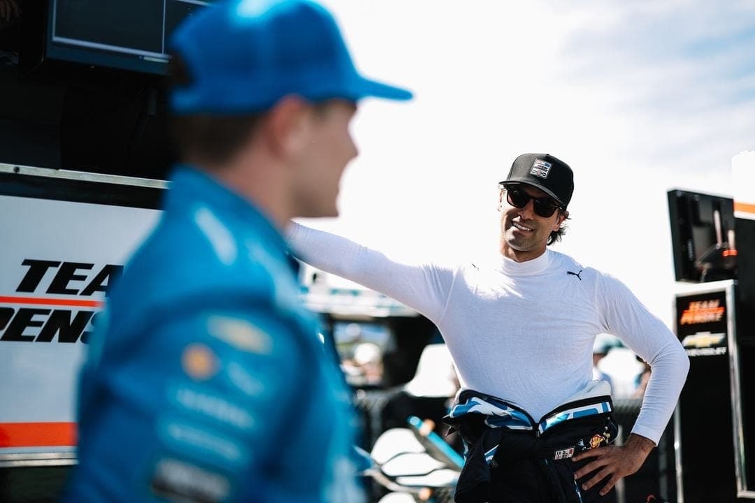 Josef Newgarden e Felipe Nasr em Road America
