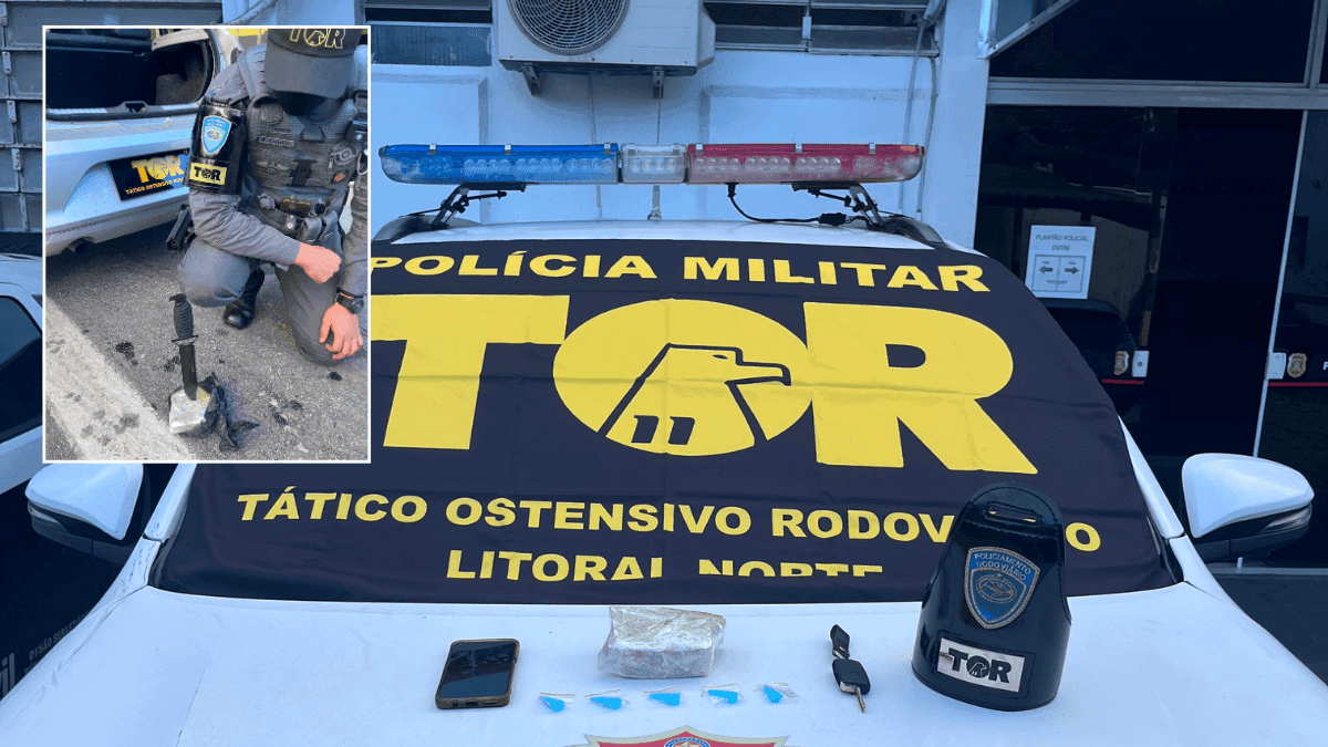 Prejuízo de R$ 120 mil: TOR intercepta transporte de droga na Tamoios