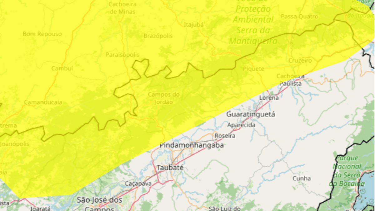 Queda nas temperaturas: Inmet emite alerta de geada para o Vale do Paraíba
